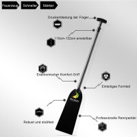 ZJ BLACK Drachenbootpaddel Carbon